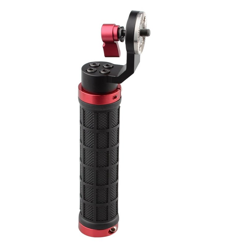 CAMVATE Aluminum Rosette Rubber Handle Grip for Rosette Standard Accessory(Red,M6 Thread,31.8 mm) - 1445 - Image 1